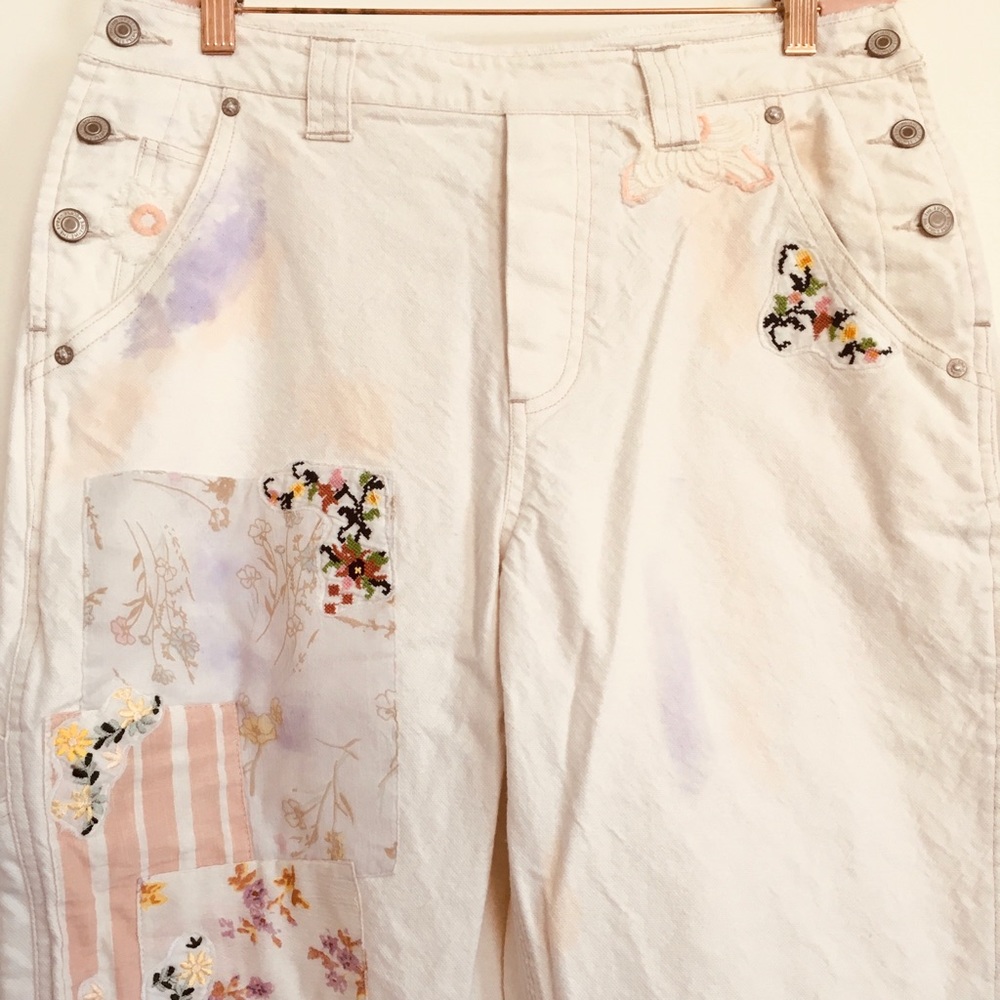 We The Free Patchwork  Carpenter Jeans Sz 30